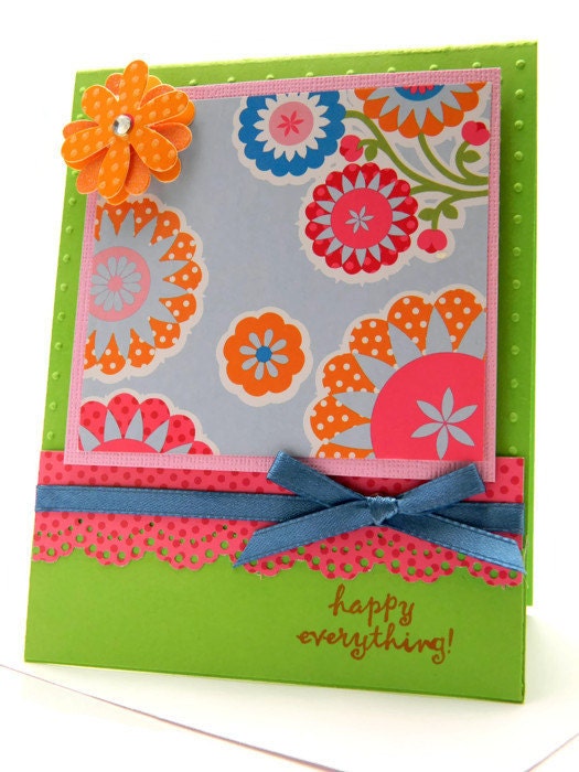 Greeting Card All Occasion Handmade Happy By Designsbycnc On Etsy