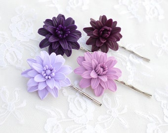 1 pcs Dahlia Hair Clip, Dahlia Flower Clip, Dahlia Hair Accessories, Dahlia Head Pieces.