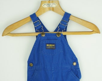 Vintage Toddlers OshKosh B'Gosh Short Cotton Overalls size 18 Months