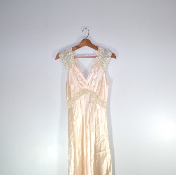 Satin Night Gown Pink Night Gown Long Night Gown Silky
