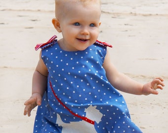Baby Dress Sewing Pattern PDF, Childrens Sewing Pattern, Reversible Dress, Baby Sewing Pattern pdf, Toddler Pattern, SCOTTIE