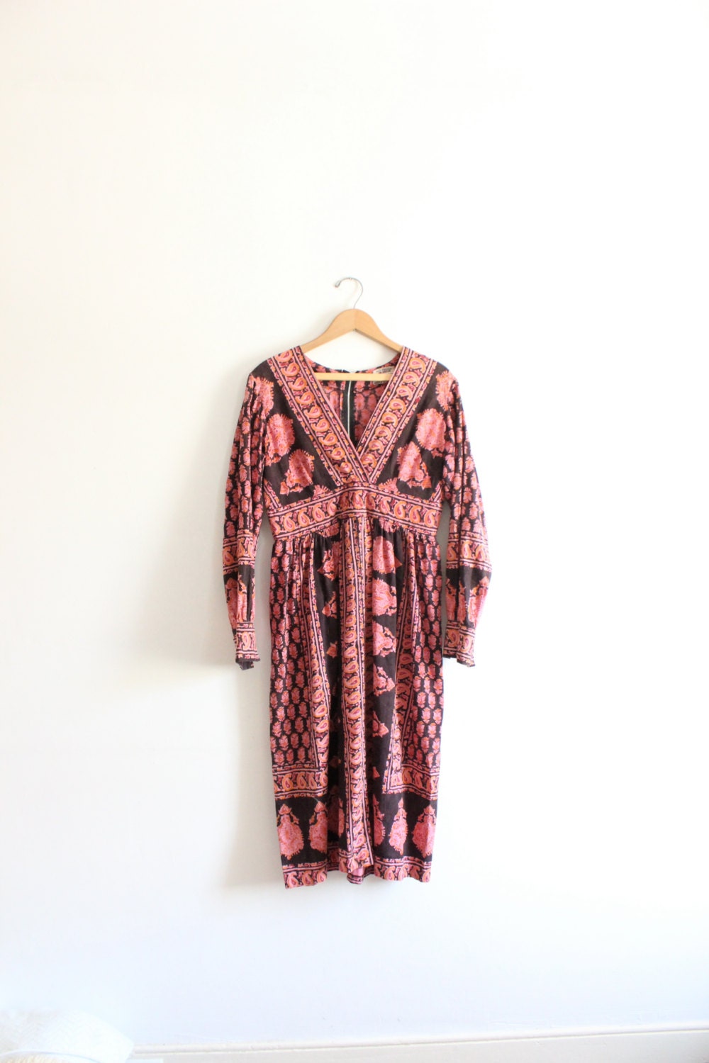  Vintage 70s Indian Batik Dress 