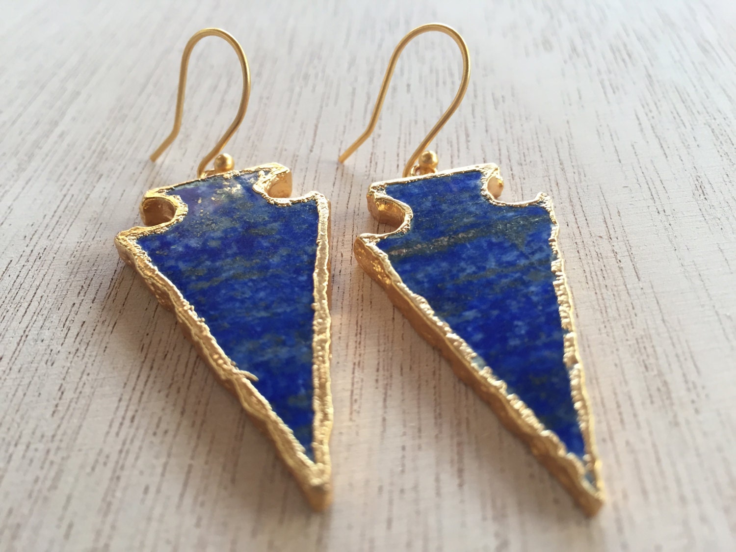 Arrowhead EarringsArrow JewelryLapis Arrowhead