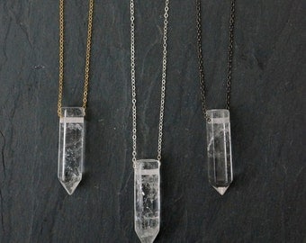 Raw Quartz Necklace / Crystal Necklace / Healing Crystal