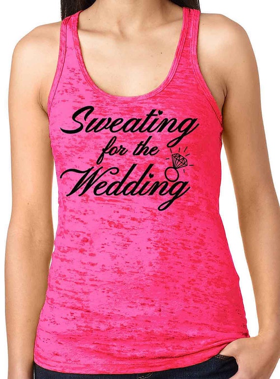Sweating for the Wedding Dress Tank Top. Cute by EconomyGrocery