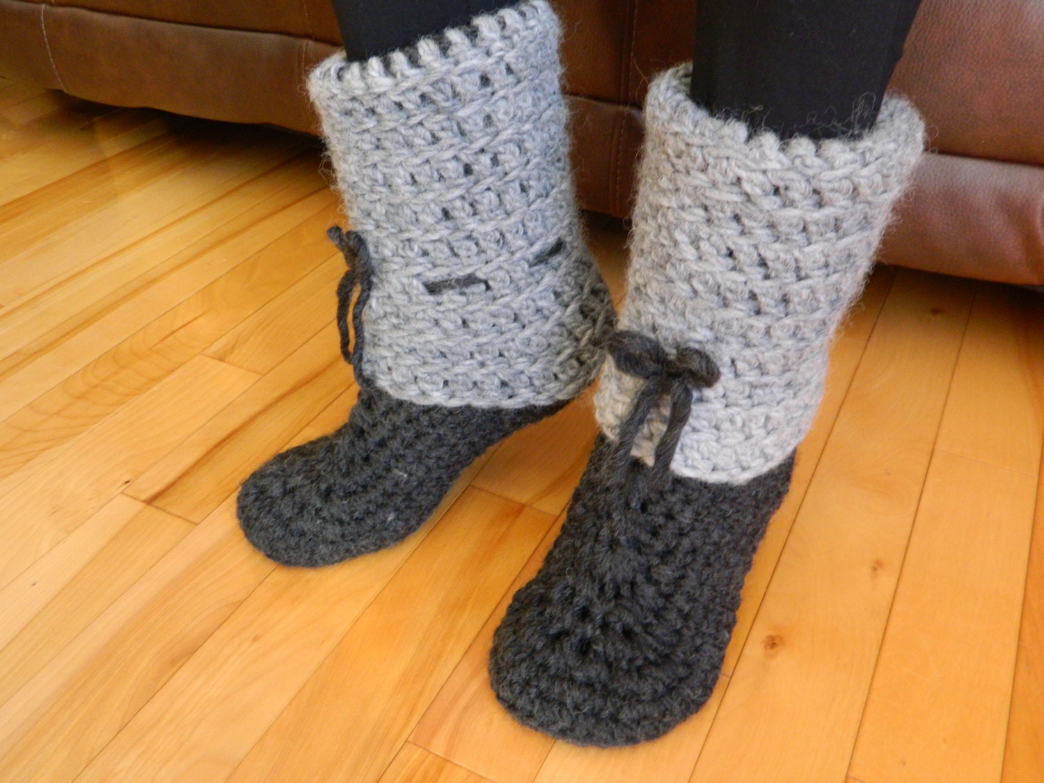 50 Boots crochet pattern house slippers instant download