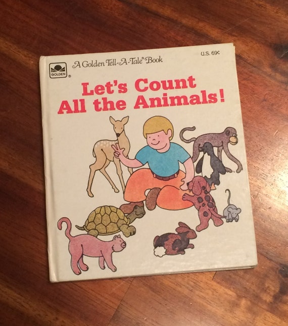 Let S Count All The Animals Vintage Golden Tell A Tale