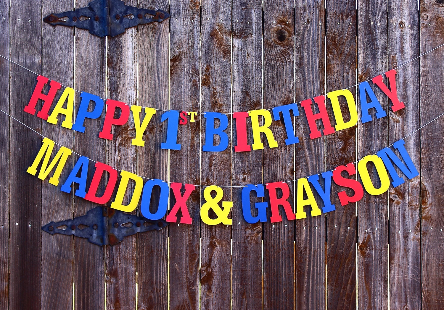 Birthday Banner Happy Birthday Banner 1st Birthday Boy