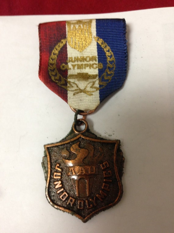 AAU Bronze Synchronized Swimming Award Medal by Uniontownantique