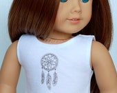 Tribal Dreamcatcher 18 Inch CROP TANK TOP for American Girl Doll