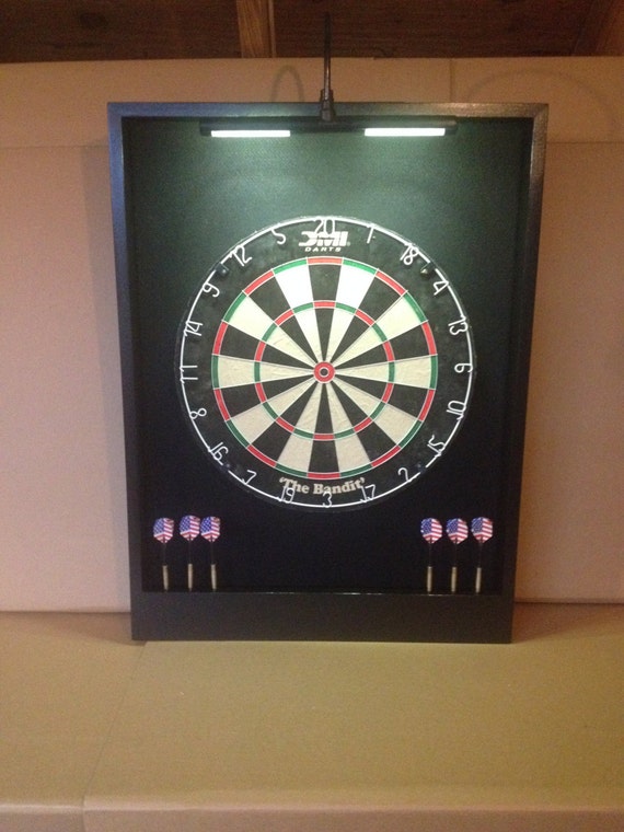 Battery operated dart board light