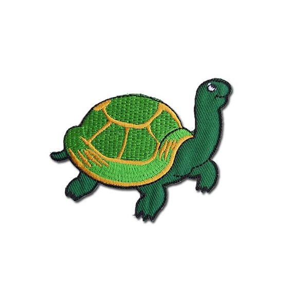 Tortoise Patch Tortoise Embroidered Iron on by craftsisterday