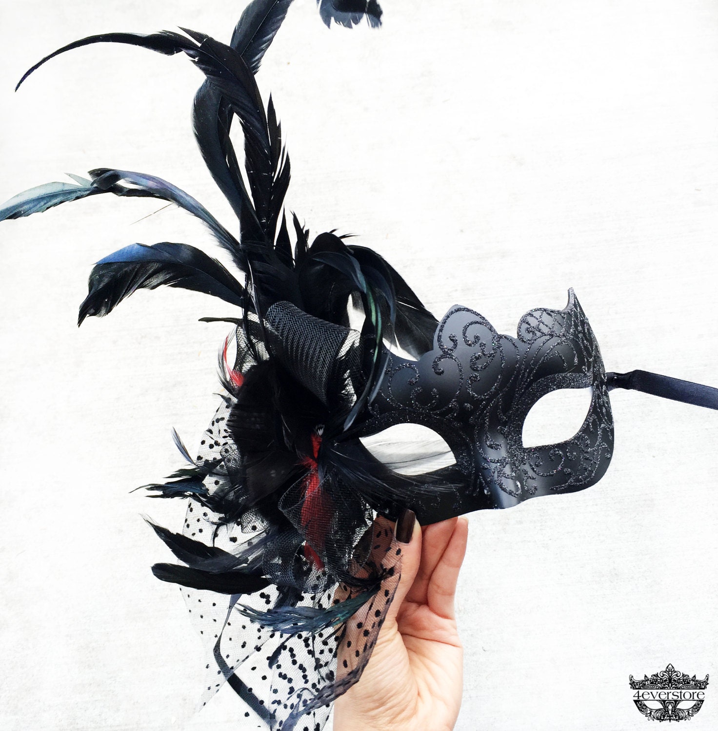 Masquerade Mask Black Masquerade Mask Masquerade Ball Mask