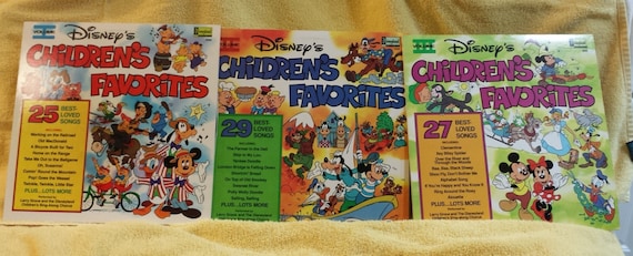 Walt Disney Children's Favorite LP Vol 1 2 3 Records