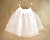 Tulle petticoat in white for girls, pettyskirt for romantic girls