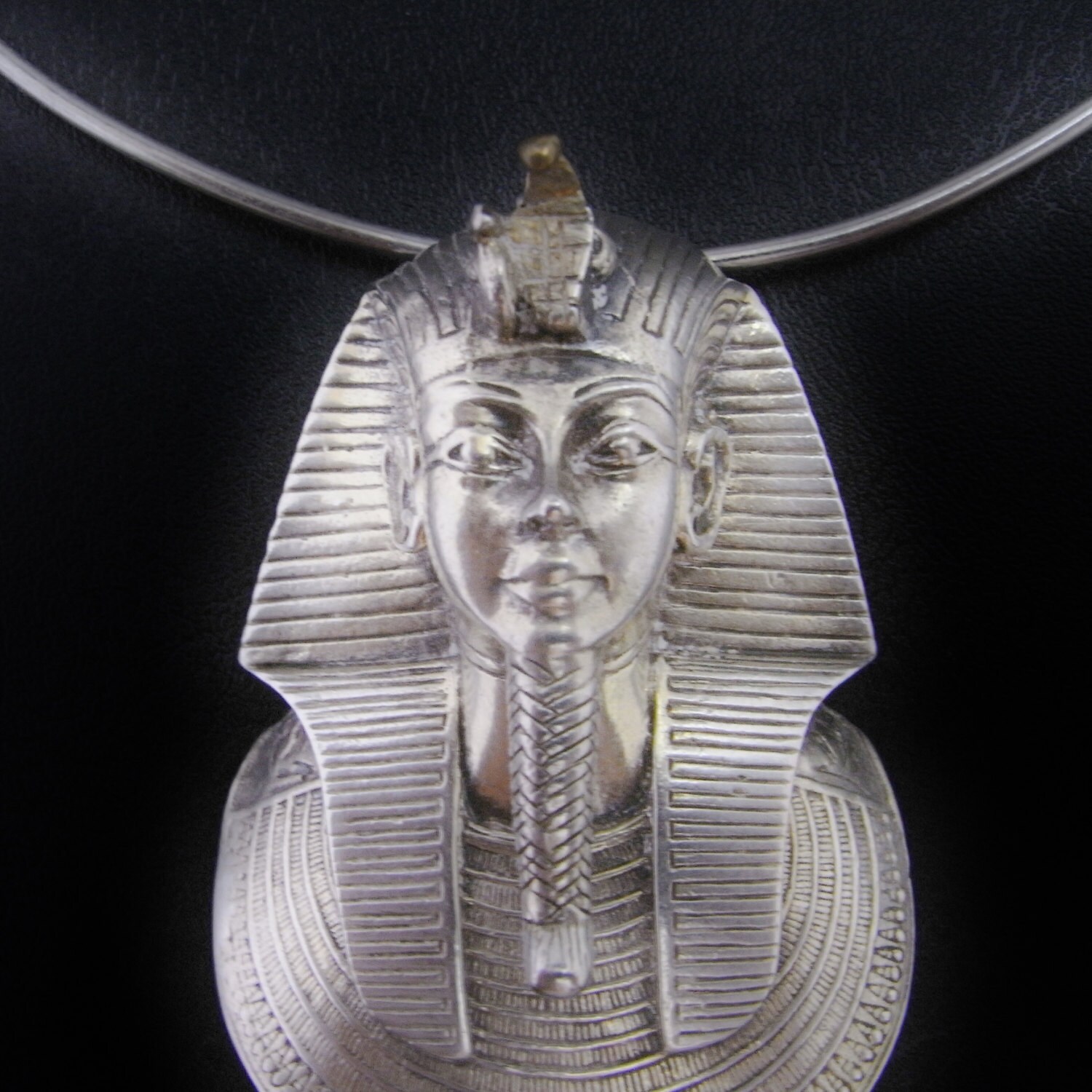Astonishing Egyptian Pharoah Tutankhamum Large Custom Made Sterling