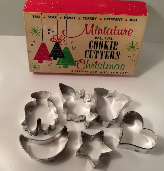 Miniature Metal Cookie Cutters Christmas By Soaringhawkvintage