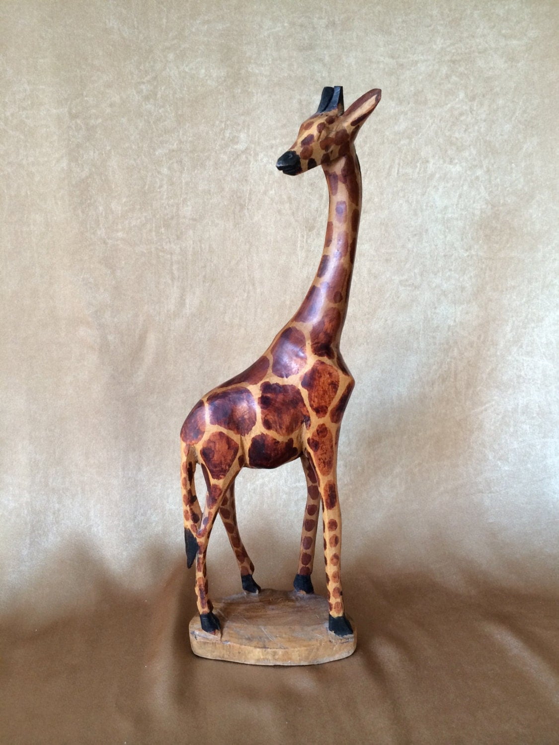 Wooden Giraffe Hand Carved Giraffe Made in Kenya Nat Geo