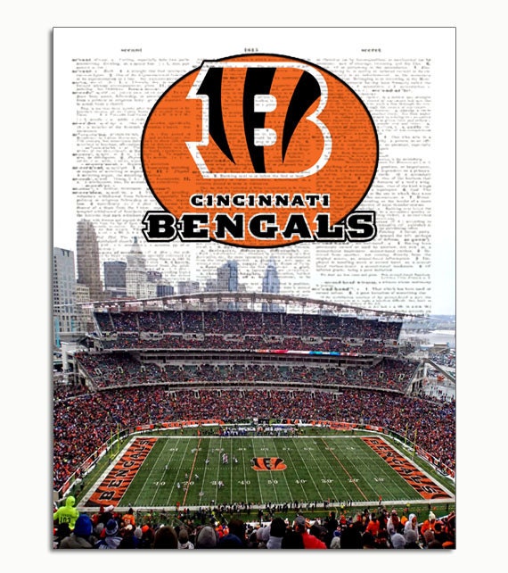Cincinnati Bengals Dictionary Art Print Bengals Stadium