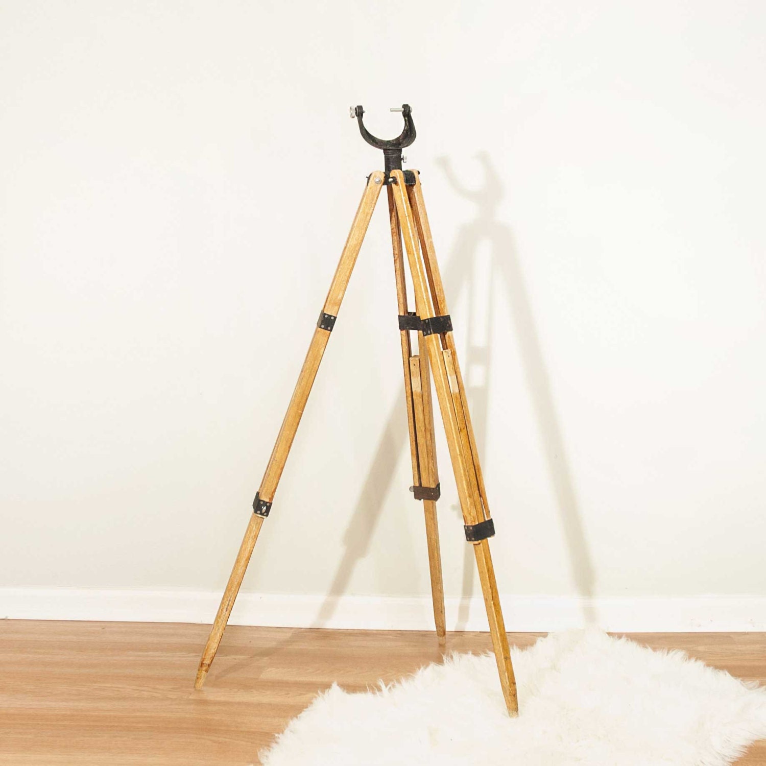 Vintage Telescope Tripod Wood Tripod