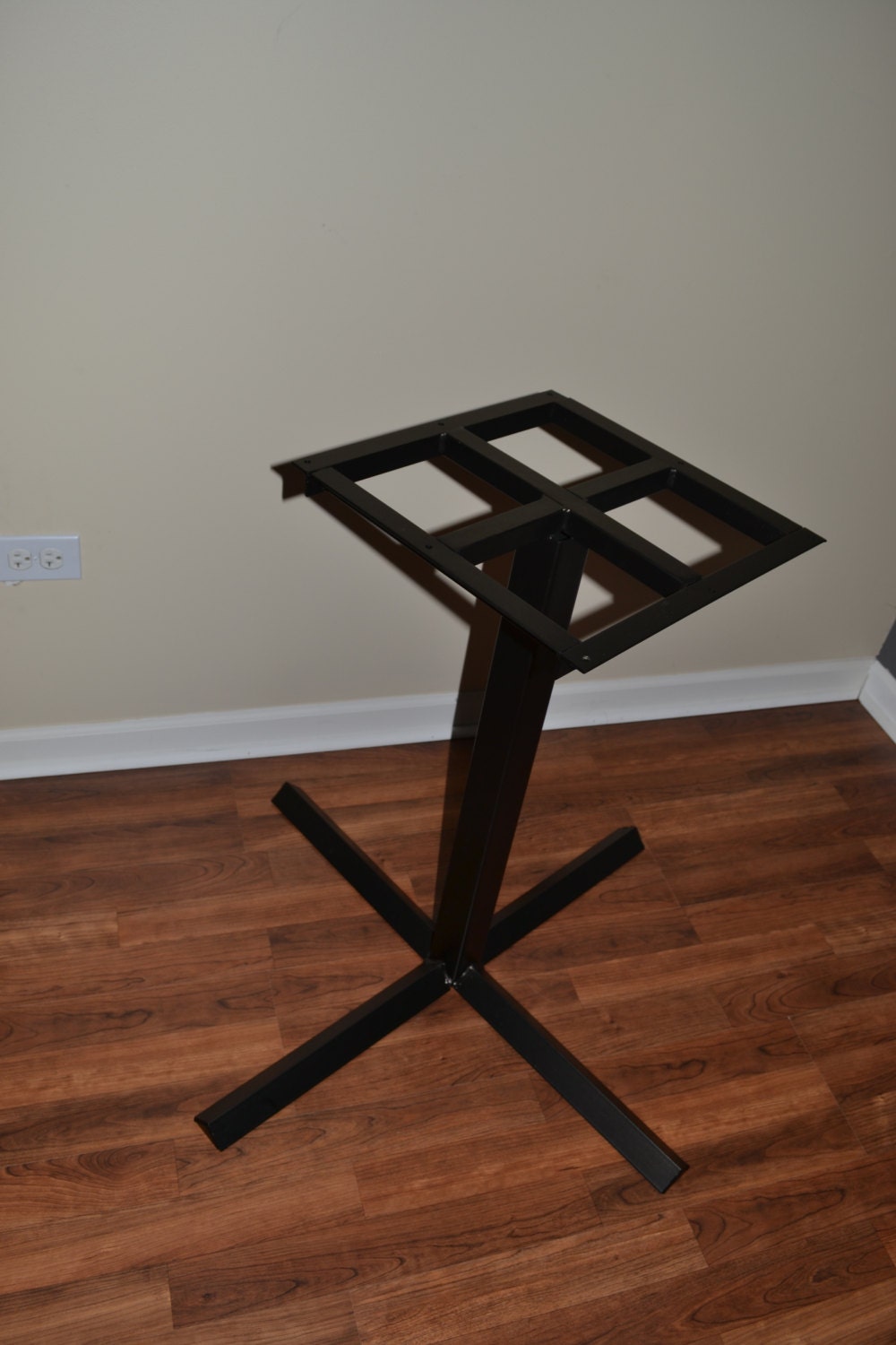 Metal Table Pedestal stand Angle Legs Square Tubing Post