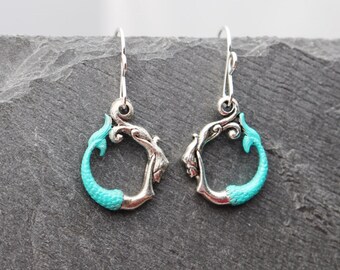 Mermaid Earrings - Sterling Silver Earwires