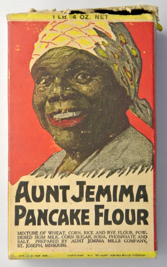 Items similar to c1917 Aunt Jemima Pancake Flour Box - GREAT GRAPHICS ...
