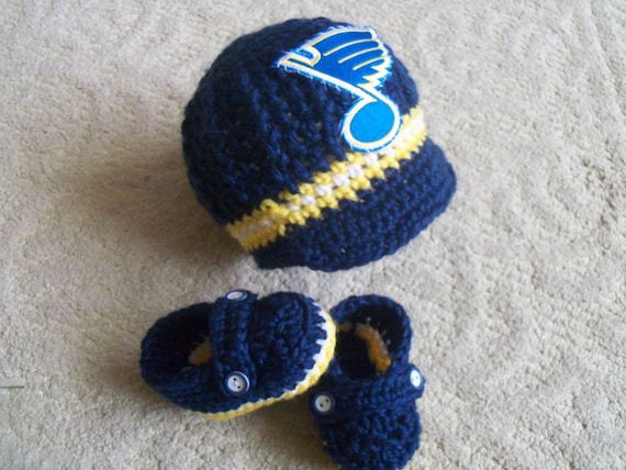 New Handmade Crochet St Louis Blues Baby Boy by Blesslittleangel