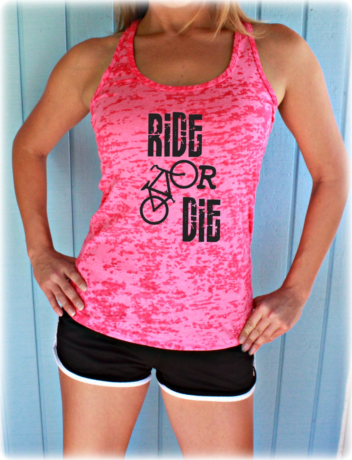 Download Ride or Die Workout Tank Top. Cute Womens Workout Clothing.