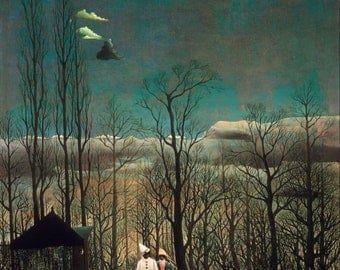 Carnival Evening by Henri Rousseau, in various sizes, Giclee Canvas Print