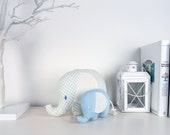 Handmade stuffed baby elephant