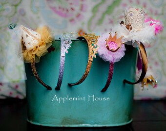 Baby Birthday Crown/Birthday Girl Crown/Princess glitter crown/Tiara crown/Party crown