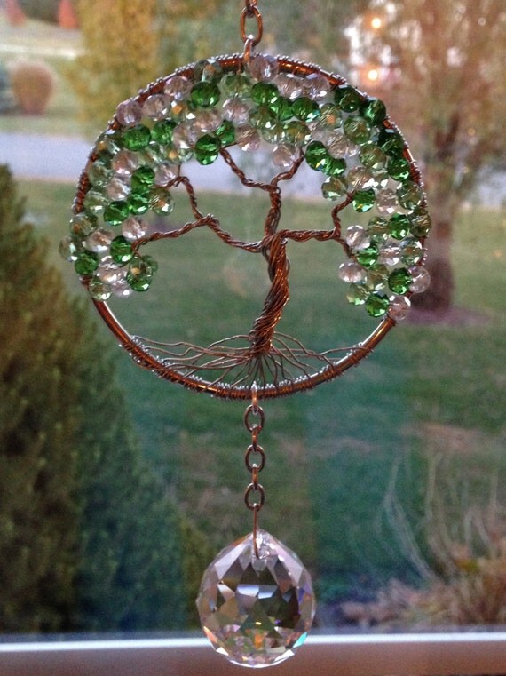 Crystal Tree Of Life Sun Catchers Fung Shui by MyCrystalForest