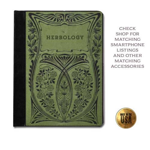 Herbology Witches Handbook Of Spells Vintage Green Book Cover