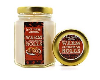 Cinnamon Rolls Scented Soy Candle - Fresh Creamy Baked Buns Scent