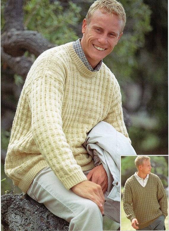 Mens Knitting pattern Mens Sweaters Mens Jumpers by Hobohooks
