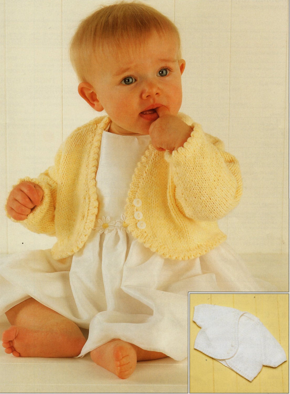 Baby Knitting Pattern Girls Knitting Pattern bolero baby