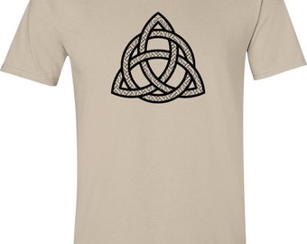 Mans Celtic T-shirt - hipster tshirt, celtic symbol, trinity knot, love tshirt, unusual gifts, pagan clothing, gift ideas men, graphic tee