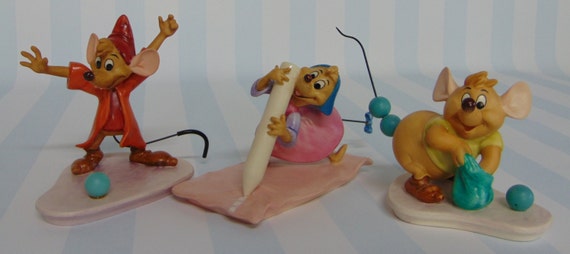 gus gus cinderella figurines