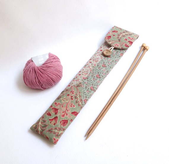 Items similar to Knitting needle case / Straight needle storage / Knitting ac...