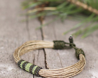 Cool Bracelet Gift for Boyfriend, Green Bracelet, String Braclet Men, Ethnic jewelry, African bracelet, Gifts for guys