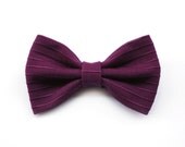 Bow ties for mens Plum purple, Bordeaux, Red marsala - pre-tied - valentine gift, Color of the Year 2015, gift for him valentines