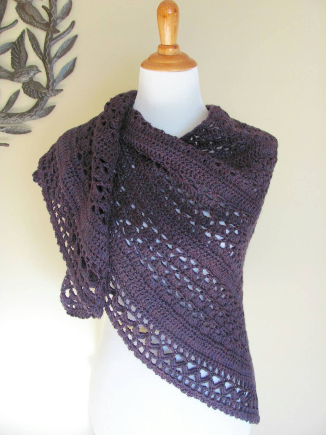 Wrapped in Warmth prayer shawl crochet wrap