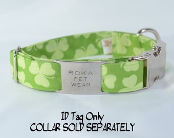 ID Tag - Stainless Steel - Contoured - Jingle Free - silent dog tag
