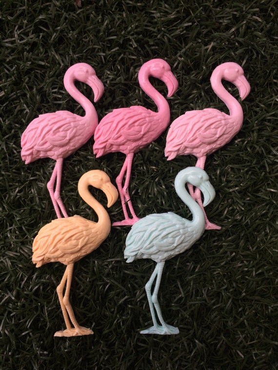 PINK Vintage Inspired Flamingo Brooch