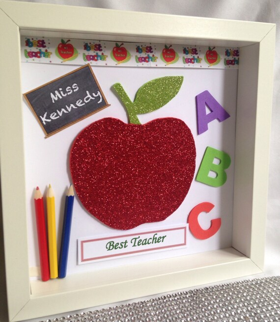 Personalised Glitter Teacher GiftTeacher Frame by Joyeriauk