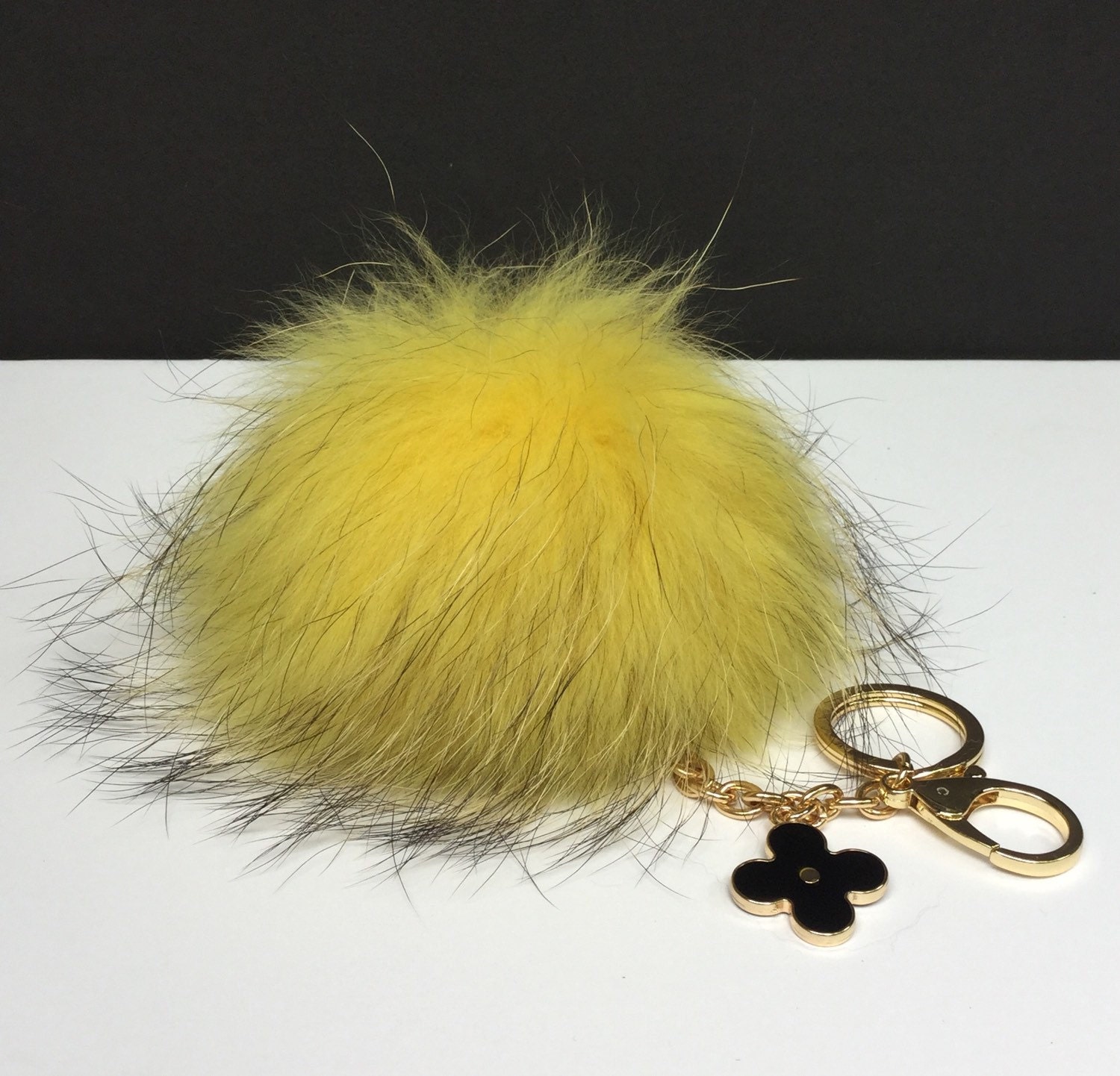 pom pink fur keychain pom Pendant Chandeliers Lights &