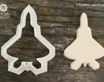 F22 Plane Cookie Cutter, Mini and Standard Sizes, 3D Printed