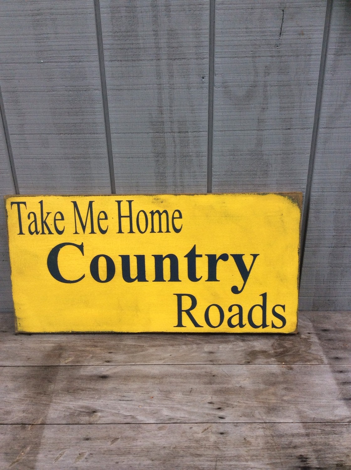 Take Me Home Country Roads Wood Sign by sophisticatedhilbily