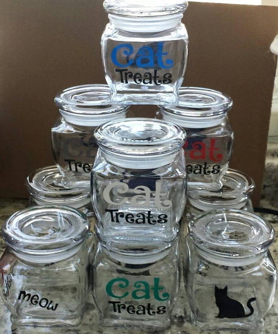 Cat Treat Jar Color Options Free Shipping By Thecountrypaw